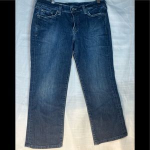 x Lucky Brand Jeans Women 6/28 Blue Classic Rider Cropped 5 Pocket US Casual
